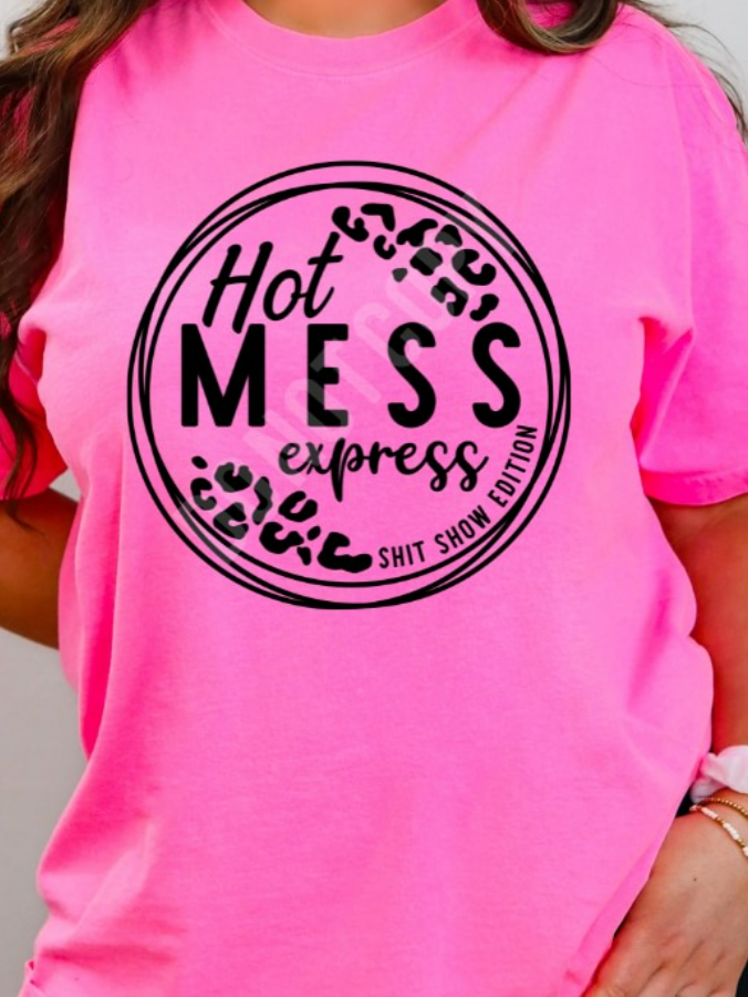 CHEETAH HOT MESS EXPRESS TEE