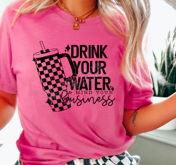 DRINK YOUR WATER COMFORT COLORS TEE