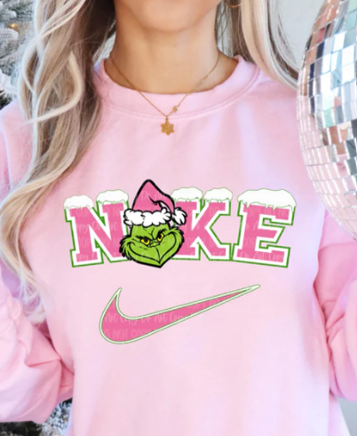 PINK GRNCH SWOOSH Sweater