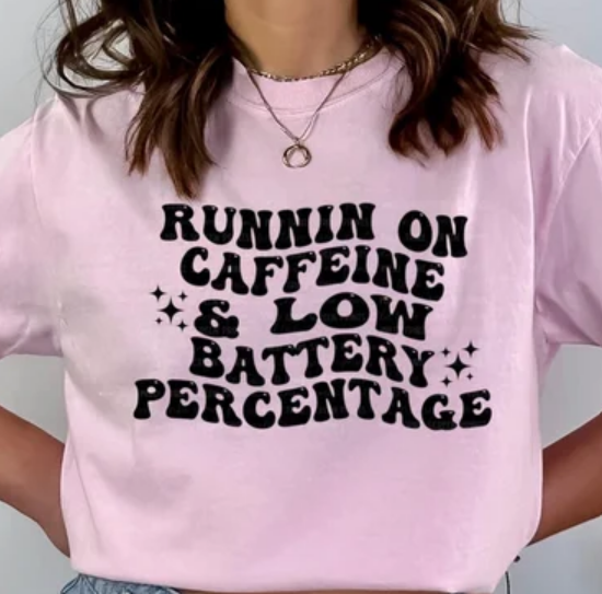 RUNNIN ON CAFFEINE TEE