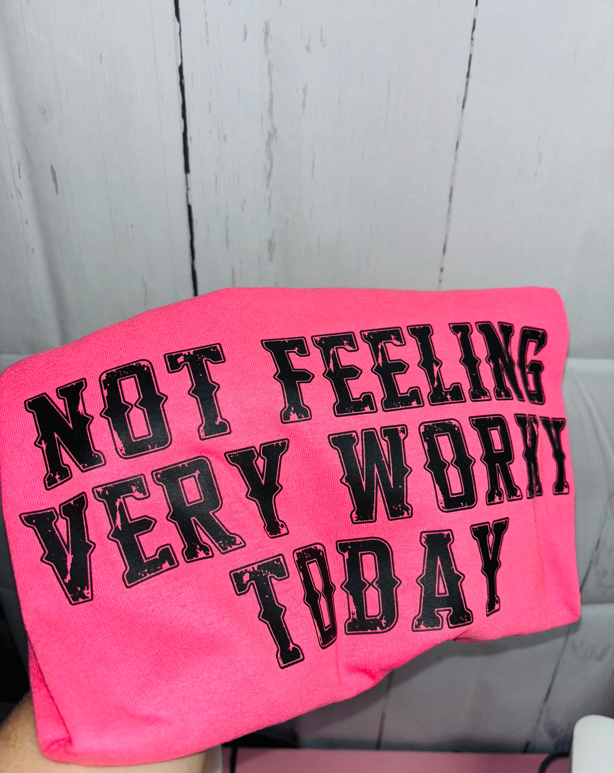 NOT FEELING VERY WORKY