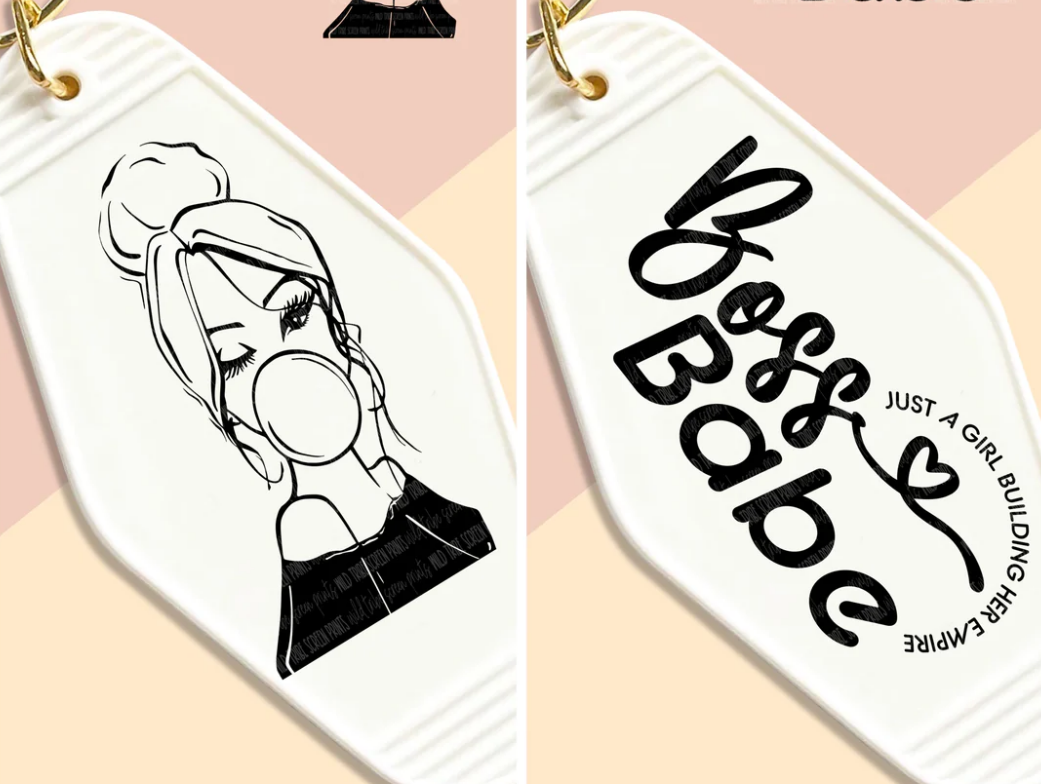 BOSS BABE 2 SIDE KEYCHAIN