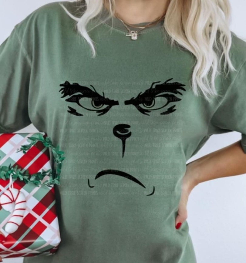MEAN FACE GRINCH COMFORT COLORS TEE