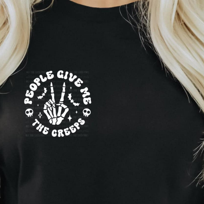 PEOPLE GIVE ME THE CREEPS 2 PART TEE
