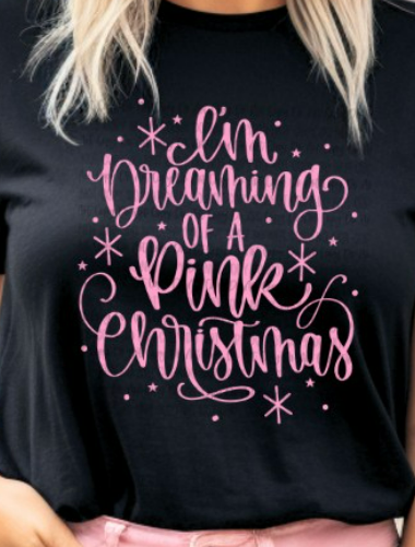 DREAMING OF A PINK CHRISTMAS sweater
