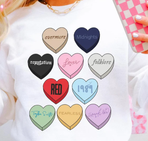 ERAS CANDY HEARTS SWESAT