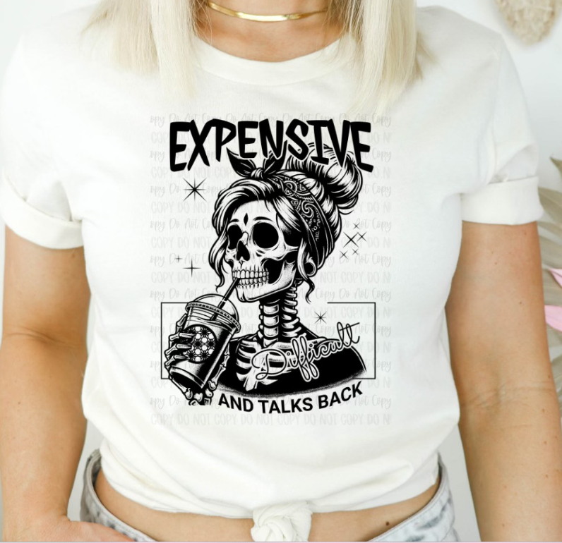 EXPENSIVE DIFFICULT TALKS BACK TEE