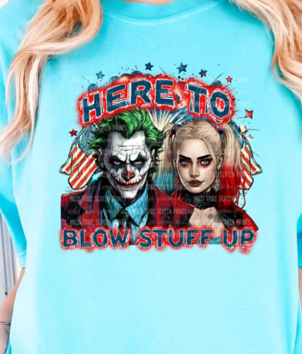 HERE TO BLOW STUFF UP TEE
