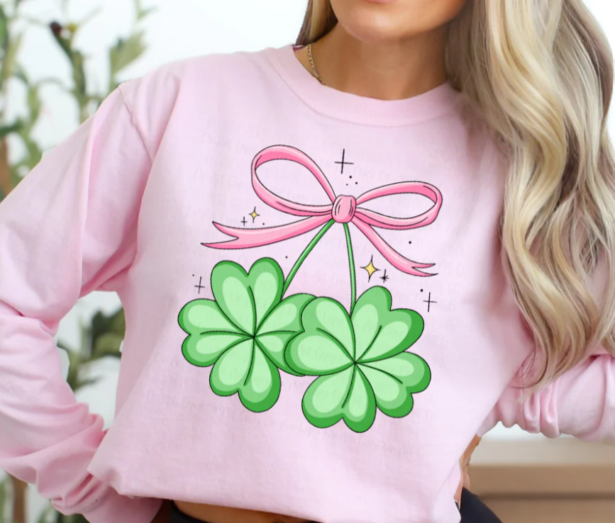 BOW SHAMROCKS SWEATER