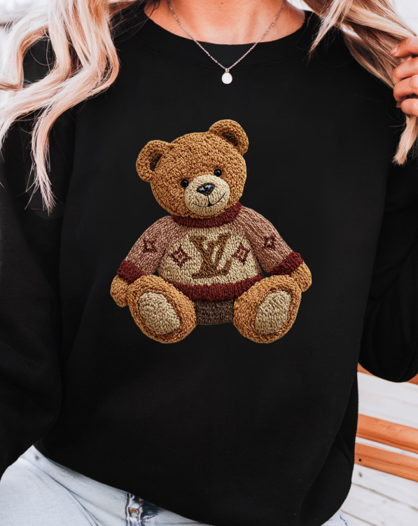 L V TEDDY FAUX YARN TEE