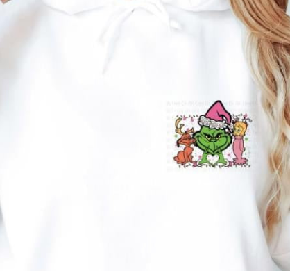FRONT BACK MERRY GRINCHMAS SWEATER