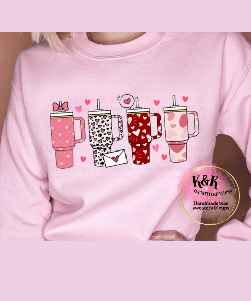VALENTINE CUPS SWEATER WITH MATCHING 16oz CUP